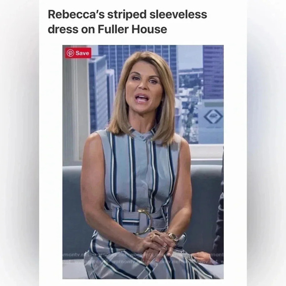 DIANE VON FURSTENBERG Size 10 Striped Sleeveless Belted Maxi Dress - Picture 12 of 12